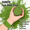 CAHOTO Light Green Face Body Paint, Water-Based Foundation Makeup