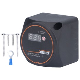 Dual Battery Relay Split Isolator Waterproof Digital Display 12V 140A for Car Boat
