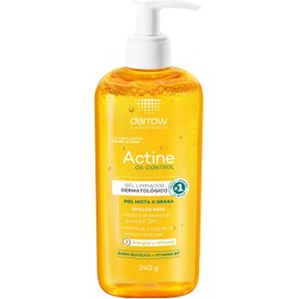 DARROW, Actine Oil Control Gel Limpiador Dermatológico, Piel Mixta a Grasa, Control de Sebo Hasta 12H, 240 g