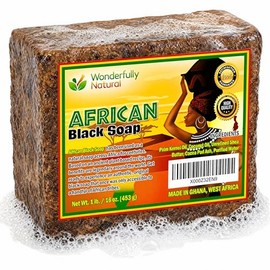 Organic African Black Soap, 16 oz