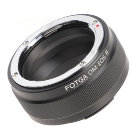 FOTGA OM-EOSR Lens Adapter Converter Ring for Olympus OM Lens Compatible with Canon EOS R R3 R5 R5C R6 Mark II R7 R8 R10 R50 R100 RP EOSR Mount Mirrorless Camera