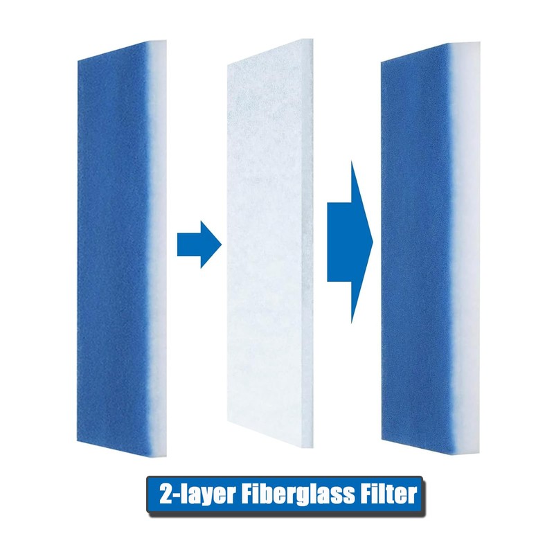 KOUTIANWU 8PCS Air Filter Set Compatible with Airbrush Spray Booth