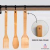 Importeek Set Utensilios Pala Espatula Cuchara Utensilios Cocina Bambu