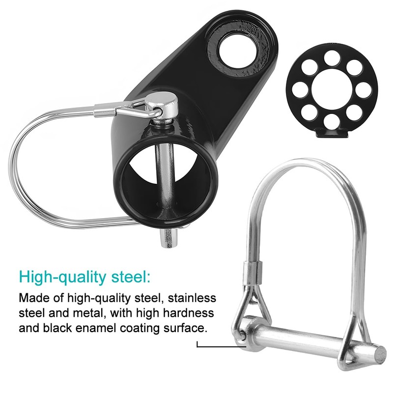Bike Trailer Hitch Connector, Stable Metal Bicycle Tow Coupler Attachment