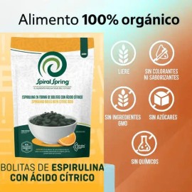 Alga Spirulina Máxima Vegan Kosher Acido Cítrico(vitamina C)
