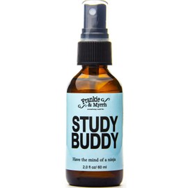 Frankie & Myrrh Study Buddy | Peppermint, Lemon, Rosemary Spray for Focus, Energy, Memory | 100% Pure Essential Oil Room/Body Aromatherapy Spray | Frankie & Myrrh