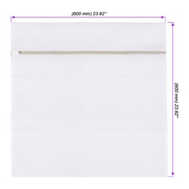 JOIKIT 5 PCS 60 x 60cm Large Mesh Laundry Bags, Net Laundry Wash Bags Zippered Washing Machine Bags for Delicates, Blouse, Sweater