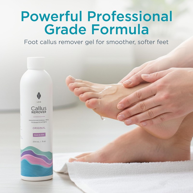 Lee Beauty 8oz Professional Gel Callus Remover for Feet -