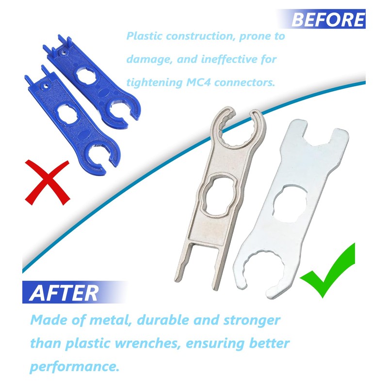 T TAKONE 2 Pieces MC4 Tool, Alloy MC4 Solar Plug