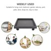 DOITOOL 14.2 Inch Square Plant Saucer with Wheels, Heavy Duty