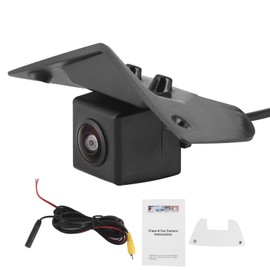 Front View Camera, CCD Monitor with Front View Car Logo Mount IP68 Waterproof Parking Camera Suitable for Vito Viano A B C E Class GL SLK GLK