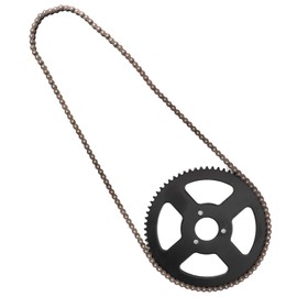 25H Chain 144 Links Sprocket, Steel Alloy 144 Links 2 Stroke Shaft Mini Moto Chains for Electric Tricycle, Mini Moto, Pocket Bike and ATV Quad