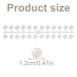 YUUSIKCO 120 Stück Nagel Display Punkt Farbpunkte, Transparent Farbe Karte Platten Nagellack Display, Nagel Salon Übungen Display Nail Tips für Display und Praxis DIY Nail Art Nagelstudios