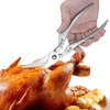 Lost Deer Kitchen Scissors with Metal Handles for Chicken, Poultry,