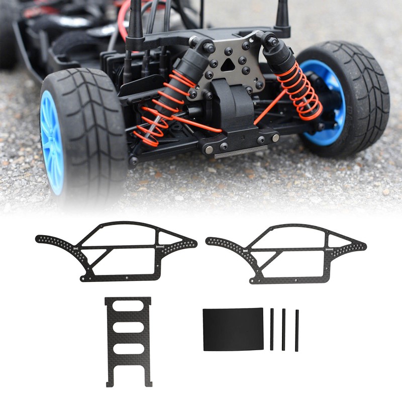1/18 Carbon Fiber Frame Black Flexibility Carbon Fiber Chassis Kit
