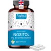 Myo Inositol & D Chiro Inositol Supplement 150 Capsules - PCOS & Hormonal Balance Support - Enriched with Folic Acid, Vitamin B6 & Chromium - High Strength Vegan Capsules from Raibu