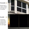Blackout Static Cling Window Glass Film Privacy Protection to Block