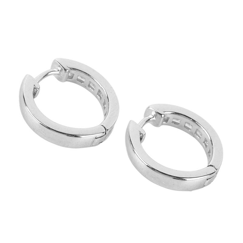 S925 Sterling Silver Ear Hoop Clip Rhinestone Style Clip Hoop