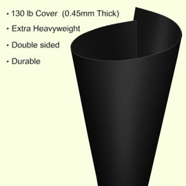 Extra Heavyweight Cardstock Black 50 Sheets 130 lb Cover (17pt), 8.5 x 11 Inches for Arts and Craft, Drawing, DIY Projects
