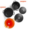 INSETFY Nonstick Dutch Oven Pot with Lid-5 QT Cast Aluminum