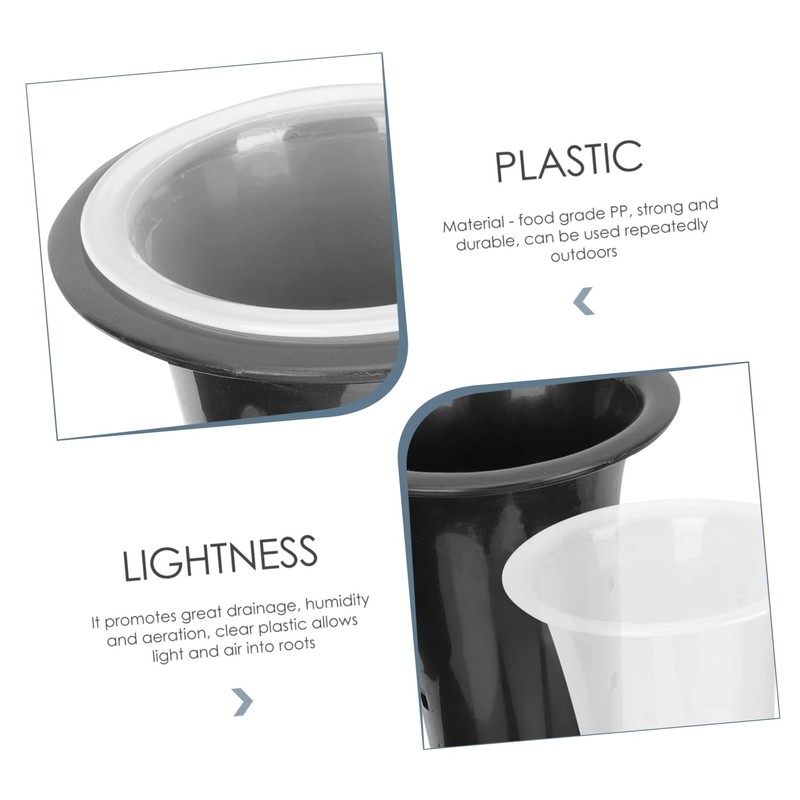 Kisangel 2sets Breathable Orchid Pots Side Holes High Waist Flowerpots