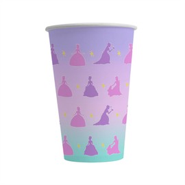 Bang Tidy Clothing Princess Paper Cups 12 Oz Pack of 24 - Birthday Decorations Party Supplies - Kids Tableware for Girls - Disposable Recyclable - 12 Oz (300 ml) - PRINCESS-005