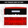 LINKITOM New Submersible LED Trailer Light Kit, Super Bright Fully