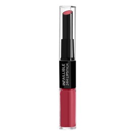 L'Oréal Paris L'Oreal Paris Infaillible 2-Step 804 Metro Proof Rose Lipstick for 24 Hours Full Lips with Moisturising Lip Balm