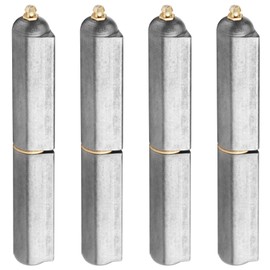 MOUNTAIN_ARK 4 Pack 7" Weld On Bullet Hinges with Grease Zerk, Heavy Duty Weldable Lift Off Hinges for Metal Gate, Trailer Door