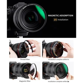 K&F CONCEPT NANO-X-1/4 Soft Focus Filter Diffusion Filter with Waterproof Dust-Proof FMC Green Film for Camera Lens 67mm Diameter