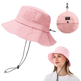 MOAZIFI Women's Sun Hat, Summer Hat, Sun Hat, Women's UV Protection 50, Universal Size, Ideal for Beach, Swimming Pool, Park, Camping, Picnic, Hiking, Travel, black, L