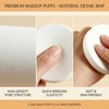 6 PCS White Large Makeup Blender Cosmetic Eye Face Foundation
