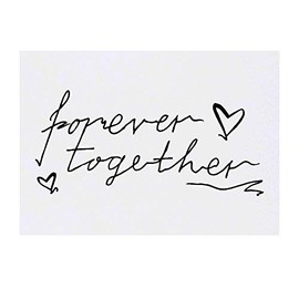 Azeeda 'Forever Together' Temporäres Tattoo - Hautfreundlicher & Ungiftiger Abziehbild · Wasserfest (TO00024886)