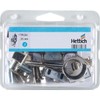 Hettich 2896 LH Torsion Bar Lock, Keyed Alike Nickel-Plated, Backset