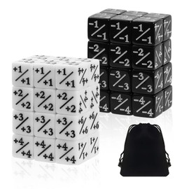 Dice Counter Token Dice Loyalty D6 Dice, 48 Pieces Dice Counter Compatible MTG CCG Card Game Accessories with Storage Bags for All Types of Table Games, Parties, Family Celebrations