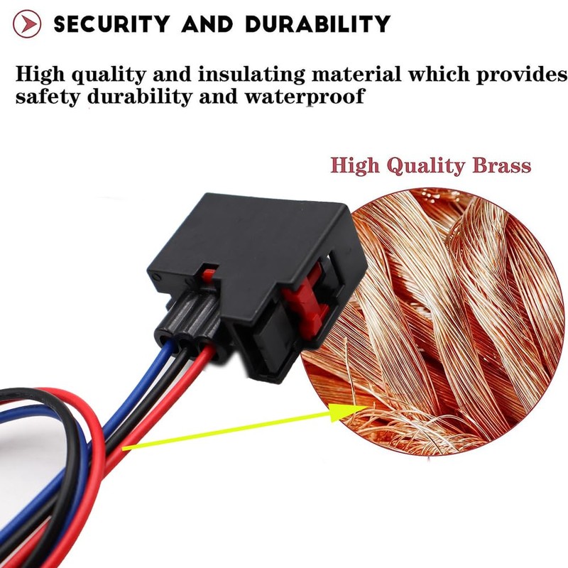 LIZAPUS 2pcs 3-Way Stop/Brake Lights Connector Compatible with Ram 2500