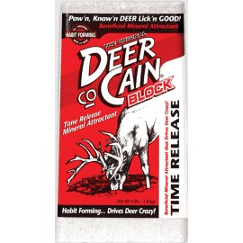 Evolved Habitats 4lb Mineral Blocks, Buck Lickers, Molasses, Deer Cain - Deer Co Cain