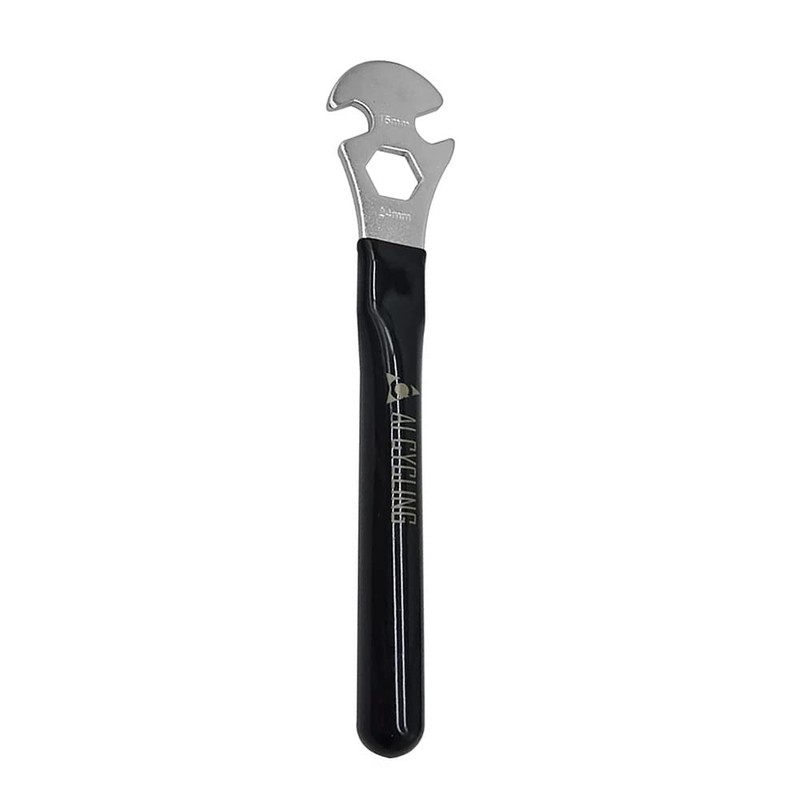 2PCS Bicycle Pedal Wrench Spanner, Long Pedal Spanner 15mm Repair