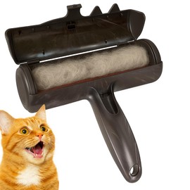 Pet Hair Remover Roller - Lint Roller for Pet Hair - Self-Cleaning Dog & Cat Hair Remover - Clean Furniture, Carpets, Bedding, Clothing and More. Grey