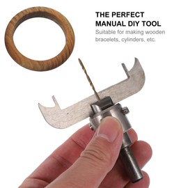 1 Set Bracelet Drill Bit Set Wooden Bracelet Maker Milling Cutter Set High Steel Wood Bracelet Ring Bangle Blades Woodworking Tool Kit for CNC Machine Router Bit