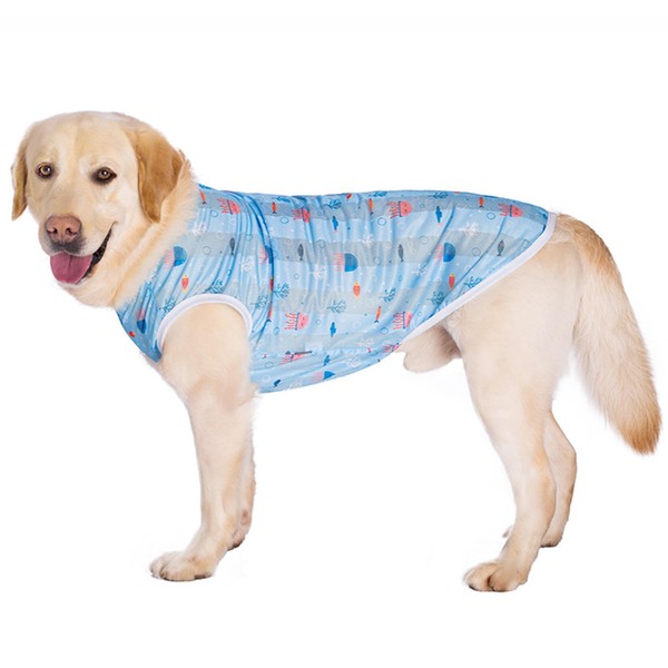 Paipeper Dog Cooling Shirts,Summer Quick Dry Breathable Mesh Vest for