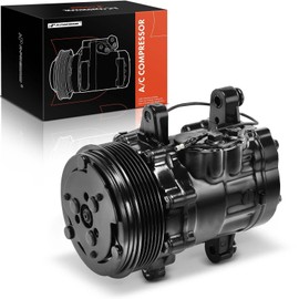 A-Premium Fit for Sanden SD-7 6PK Style, Universal A/C Compressor with Clutch, 6 Groove Serpentine Belt