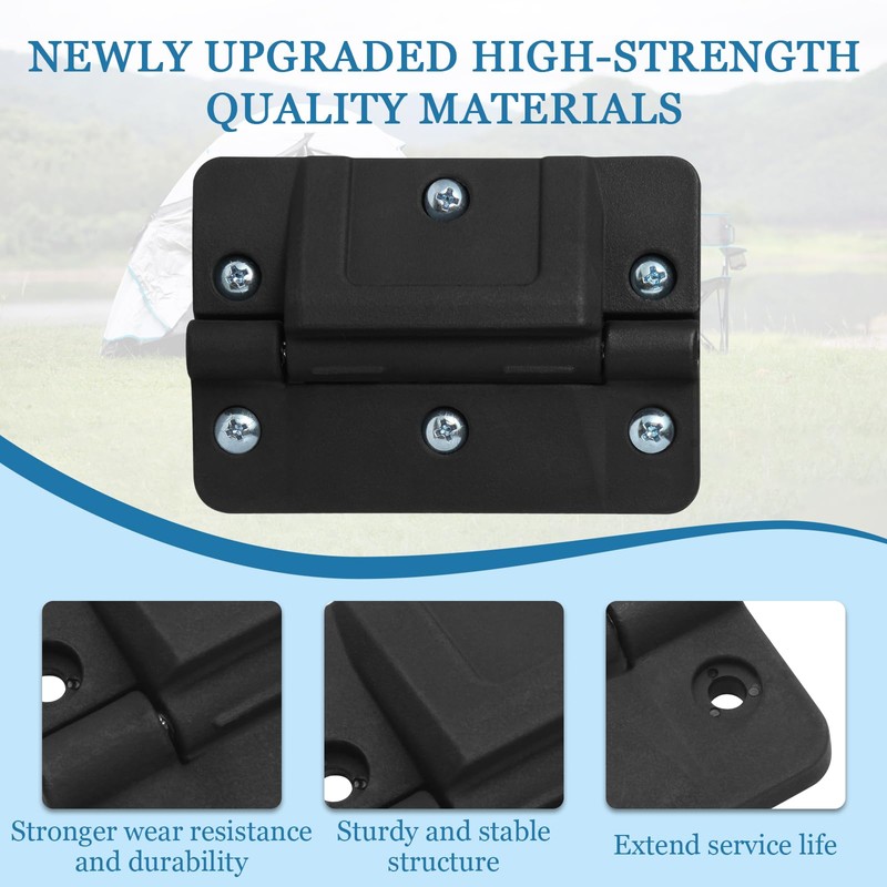 SHAHN Black Cooler Oversized Mechanical Hinge Replacement for Igloo Newer