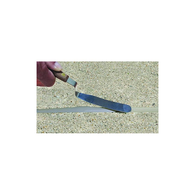 Albion Engineering Classic Offset Caulk Tooling Spatula, Stainless Steel,3/4” Wide