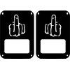 JeepTails Middle Finger Tail lamp Light Covers (Halogen) Compatible with