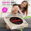 4 x Boxed Round Coasters - Name Hanna Gamer Black