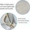 Piowio 8PCS 10x12 Inch Drawstring 100% Cotton Muslin Bags Reusable