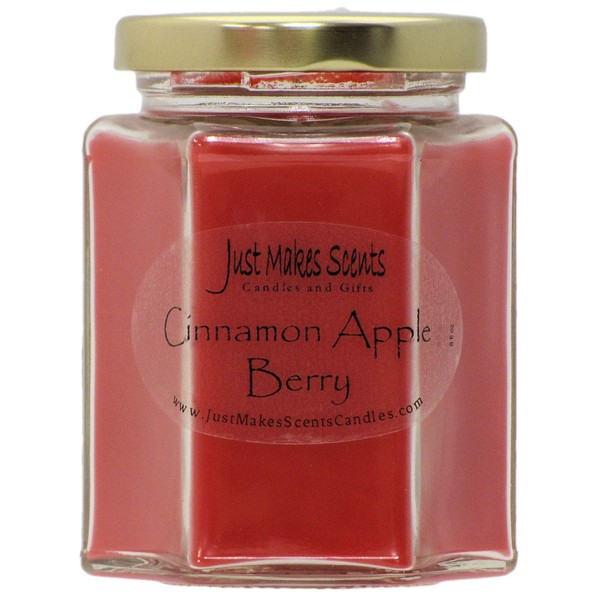 Cinnamon Apple Berry Scented Blended Soy Candle | Hand Poured