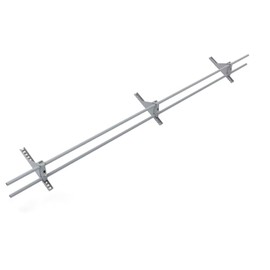 Snow Guard Railing, 5ft Ice Guards for Metal and Wood Roofs, Stop Snow from Sliding Off, Extendable (Gray)