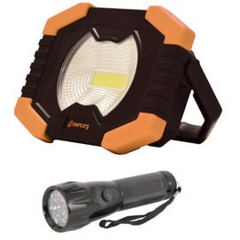 Two Pack - Car & Home LED Torch Work Light Pack 17 Led Aluminum Torch Plus Dual Mini Work Light Torch